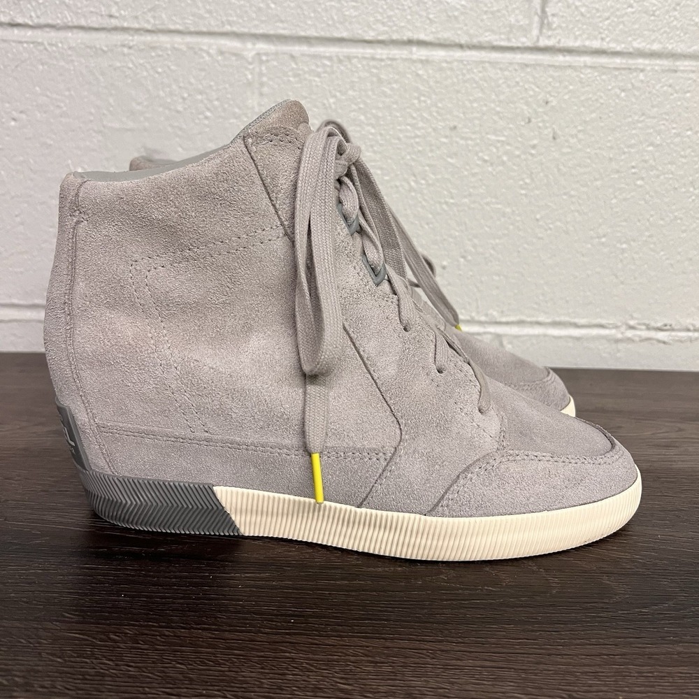 Sorel Womens Out N About Wedge Dove Quarry Women's 9 US Sneaker Gray NL4443-081